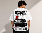 Midnight Driving Oversized T-Shirt | Vintage Racing Streetwear