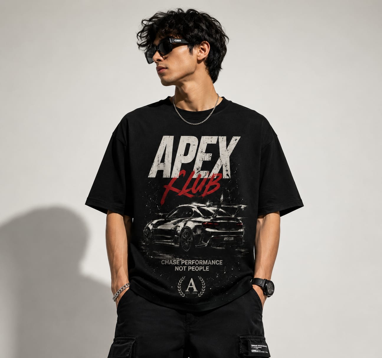 Apex Club Oversized T-Shirt | Racing Culture Streetwear
