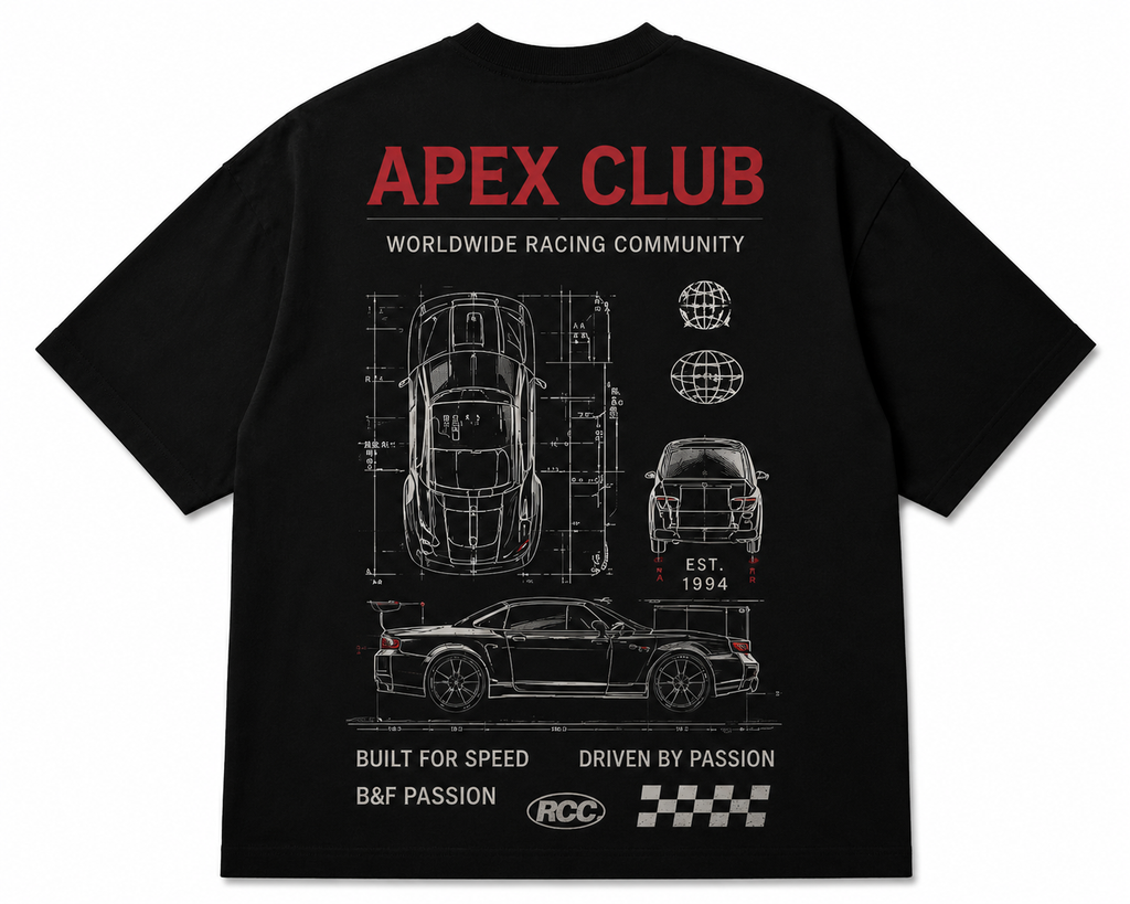 Apex Club Oversized T-Shirt | Racing Culture Streetwear