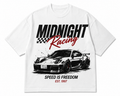 Midnight Driving Oversized T-Shirt | Vintage Racing Streetwear